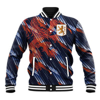 Custom Netherlands Lion Football Baseball Jacket Sporty Style - Wonder Print Shop