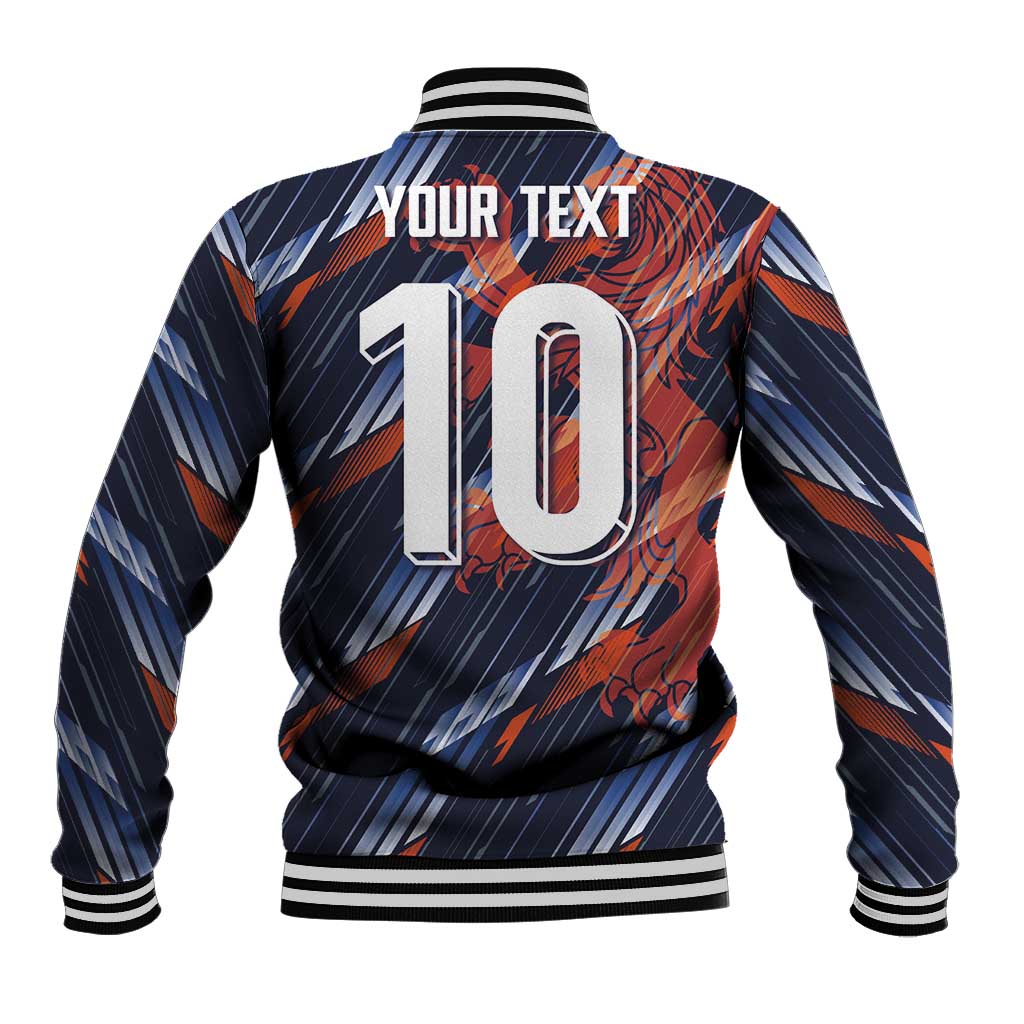 Custom Netherlands Lion Football Baseball Jacket Sporty Style - Wonder Print Shop