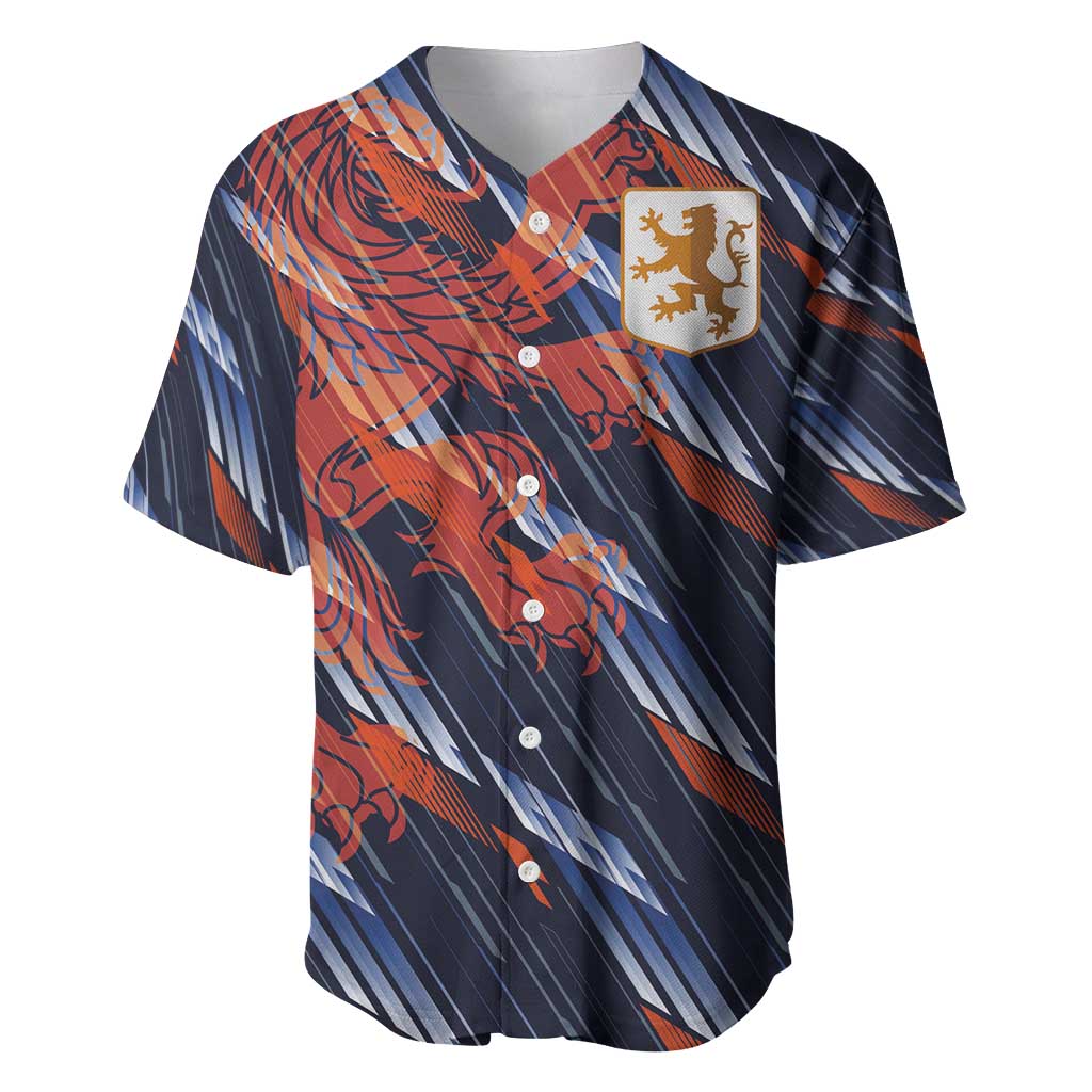 Custom Netherlands Lion Football Baseball Jersey Sporty Style - Wonder Print Shop