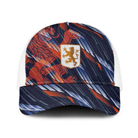 Netherlands Lion Football Baseball Net Cap Sporty Style - Wonder Print Shop