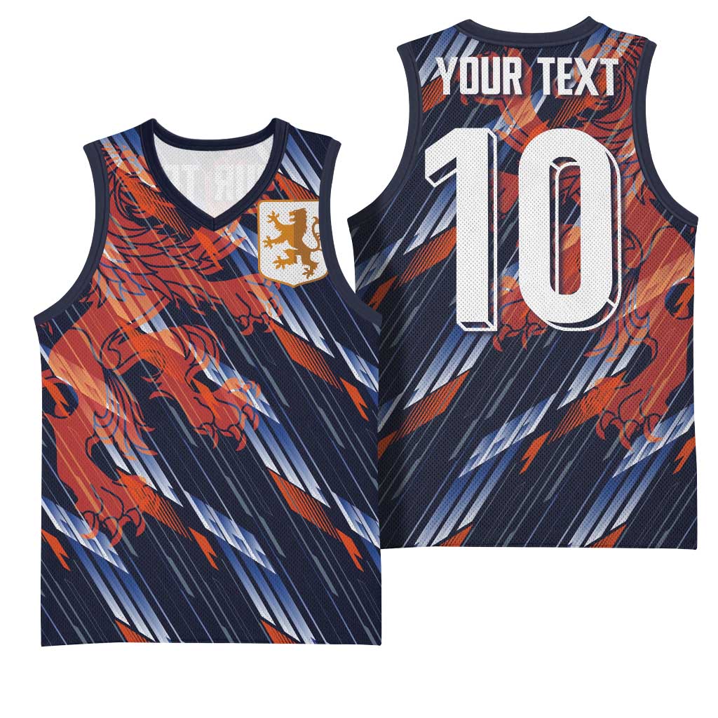 Custom Netherlands Lion Football Basketball Jersey Sporty Style - Wonder Print Shop