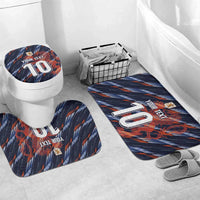 Custom Netherlands Lion Football Bathroom Set Sporty Style - Wonder Print Shop