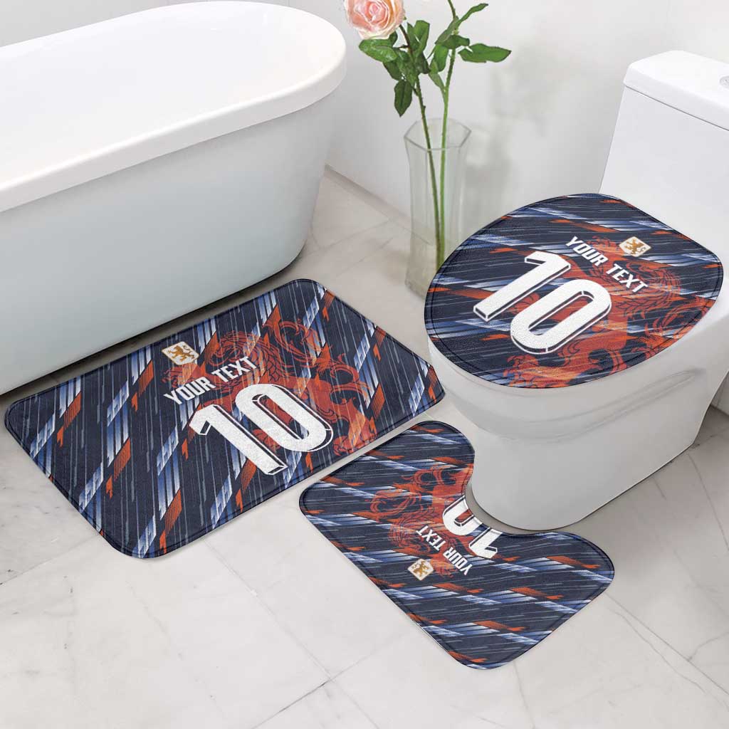Custom Netherlands Lion Football Bathroom Set Sporty Style - Wonder Print Shop