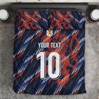 Custom Netherlands Lion Football Bedding Set Sporty Style - Wonder Print Shop