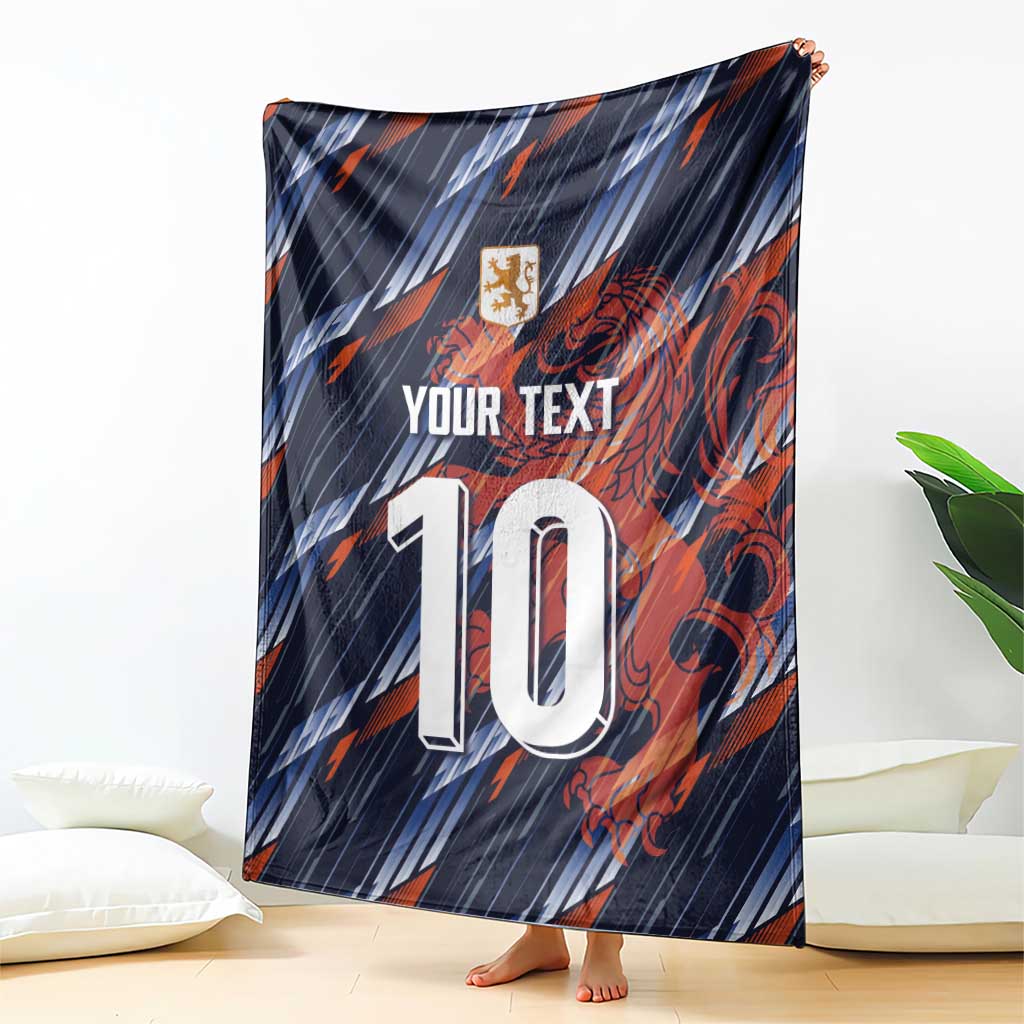 Custom Netherlands Lion Football Blanket Sporty Style - Wonder Print Shop