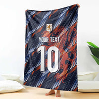 Custom Netherlands Lion Football Blanket Sporty Style - Wonder Print Shop