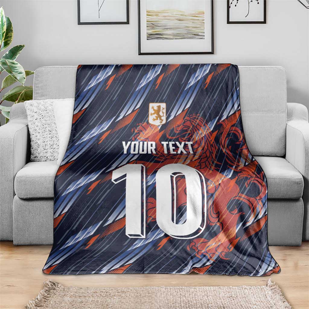 Custom Netherlands Lion Football Blanket Sporty Style - Wonder Print Shop