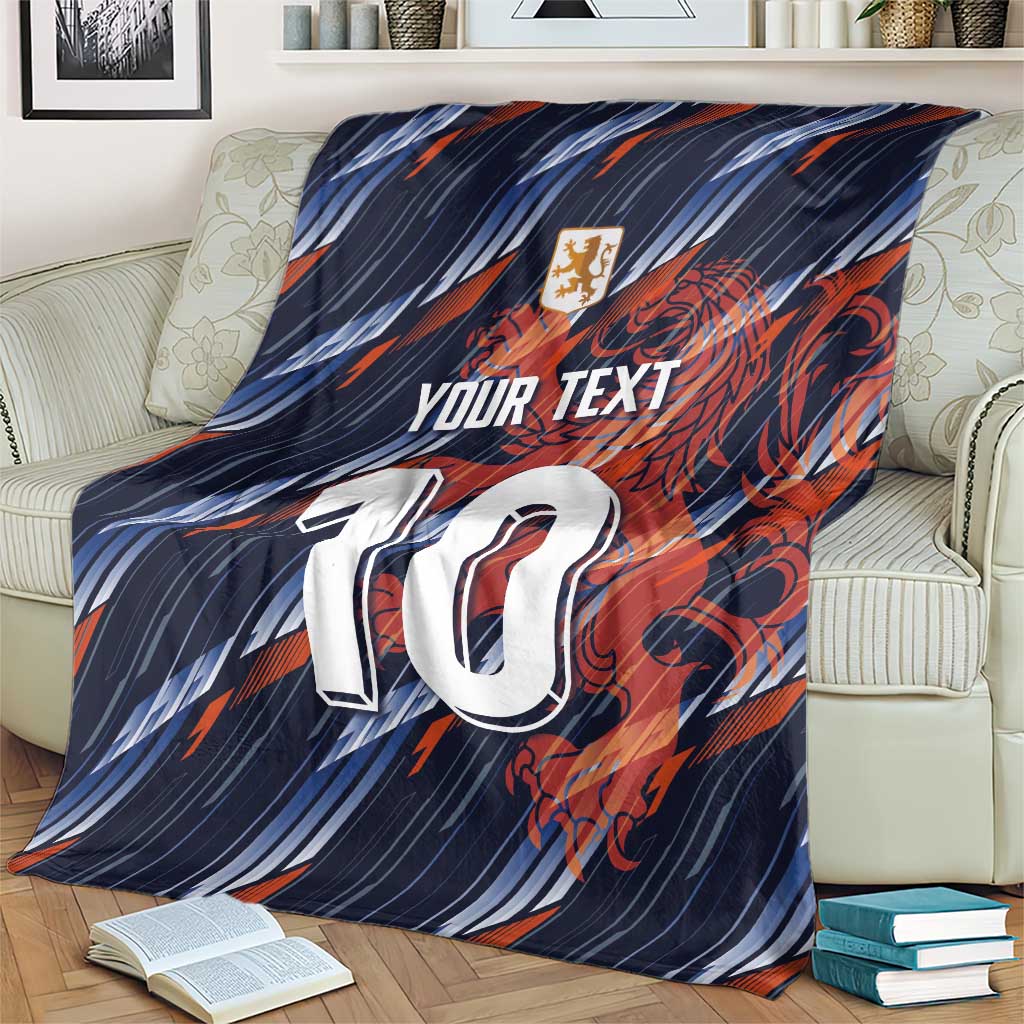Custom Netherlands Lion Football Blanket Sporty Style - Wonder Print Shop