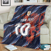 Custom Netherlands Lion Football Blanket Sporty Style - Wonder Print Shop