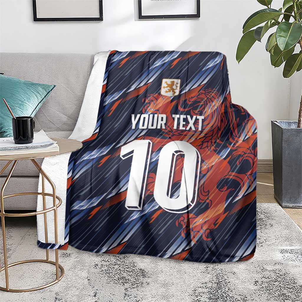 Custom Netherlands Lion Football Blanket Sporty Style - Wonder Print Shop