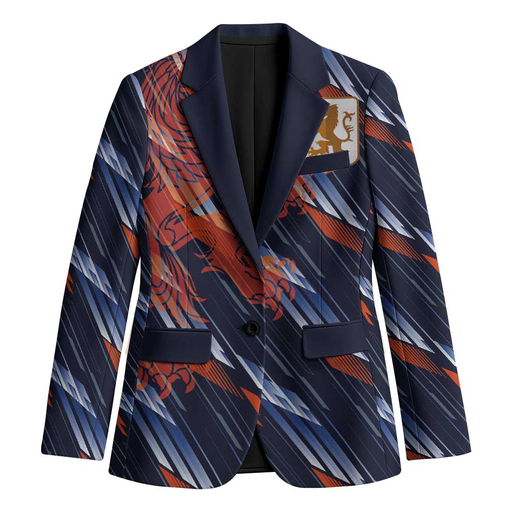 Custom Netherlands Lion Football Blazer Sporty Style - Wonder Print Shop