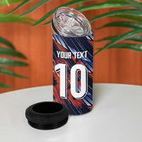 Custom Netherlands Lion Football 4 in 1 Can Cooler Tumbler Sporty Style - Wonder Print Shop