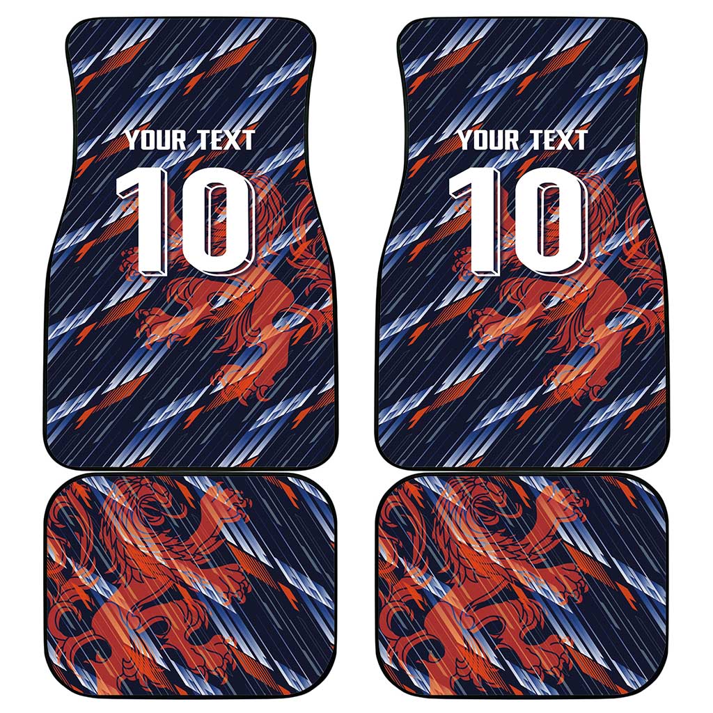 Custom Netherlands Lion Football Car Mats Sporty Style - Wonder Print Shop