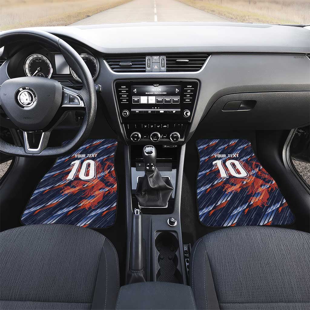 Custom Netherlands Lion Football Car Mats Sporty Style - Wonder Print Shop