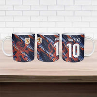 Custom Netherlands Lion Football Ceramic Mug Sporty Style - Wonder Print Shop