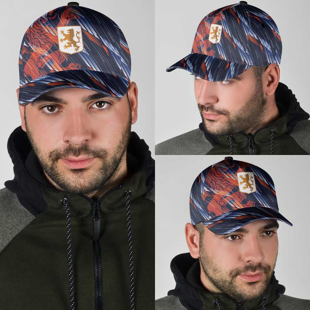 Netherlands Lion Football Classic Cap Sporty Style - Wonder Print Shop