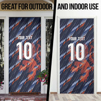 Custom Netherlands Lion Football Door Cover Sporty Style - Wonder Print Shop