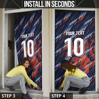 Custom Netherlands Lion Football Door Cover Sporty Style - Wonder Print Shop