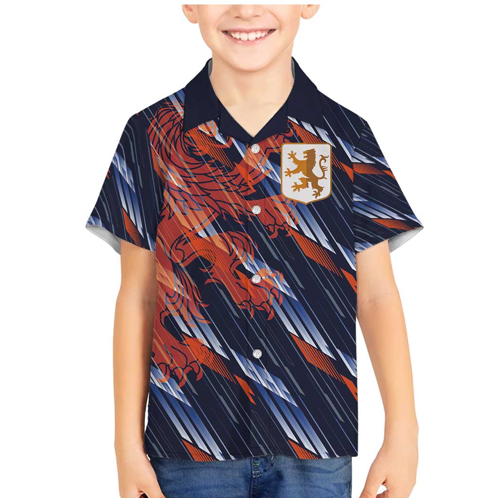 Custom Netherlands Lion Football Family Matching Mermaid Dress and Hawaiian Shirt Sporty Style - Wonder Print Shop