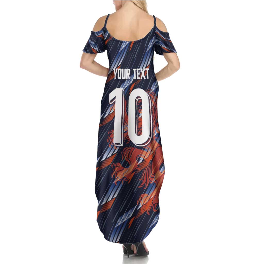 Custom Netherlands Lion Football Family Matching Summer Maxi Dress and Hawaiian Shirt Sporty Style - Wonder Print Shop