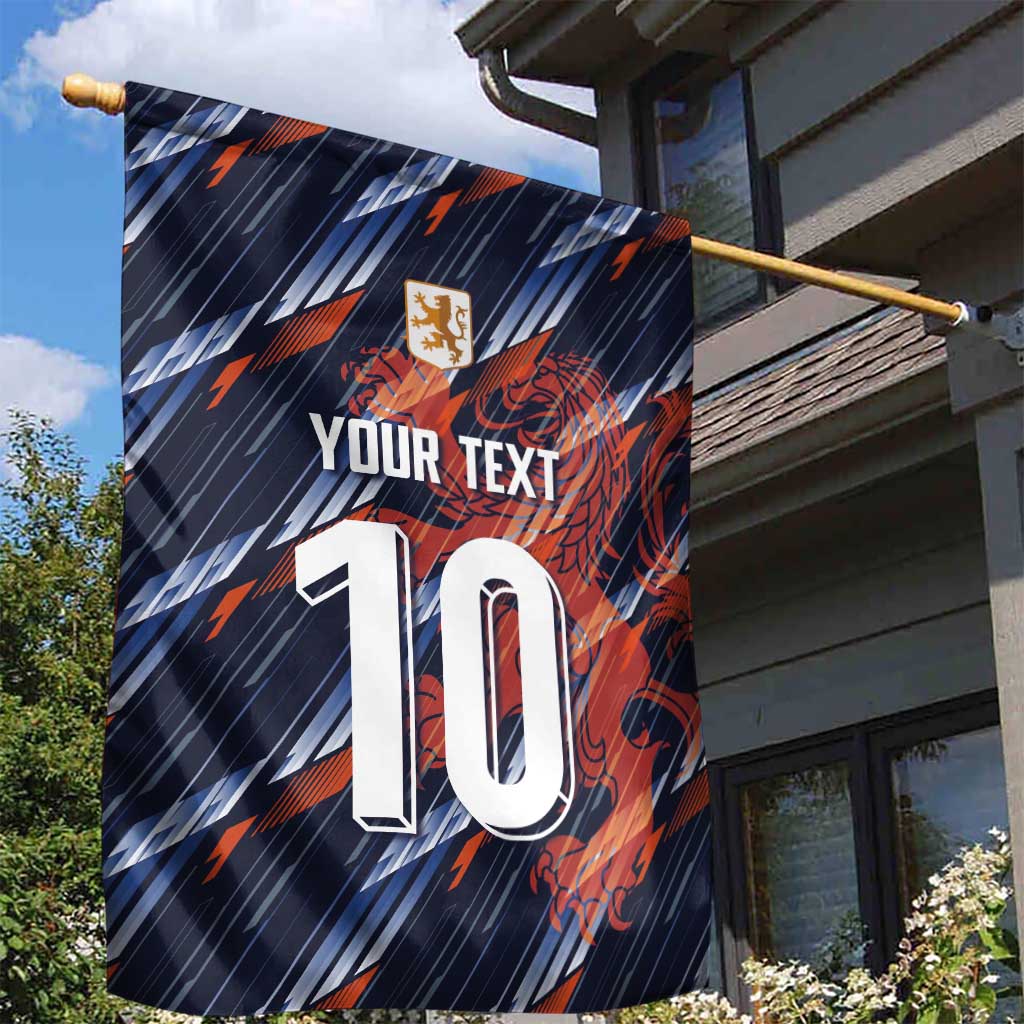 Custom Netherlands Lion Football Garden Flag Sporty Style - Wonder Print Shop