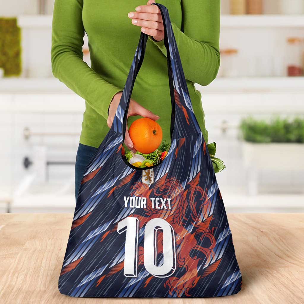 Custom Netherlands Lion Football Grocery Bag Sporty Style - Wonder Print Shop