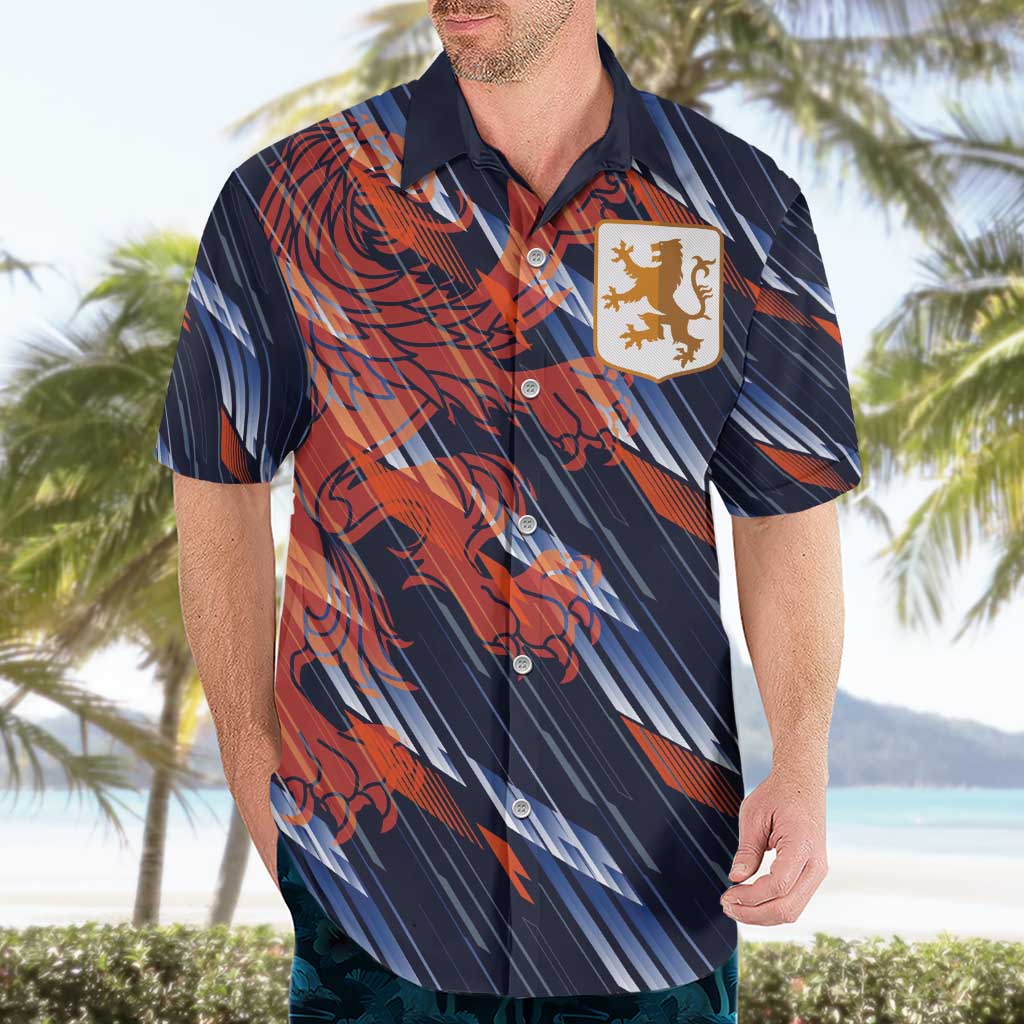 Custom Netherlands Lion Football Hawaiian Shirt Sporty Style - Wonder Print Shop
