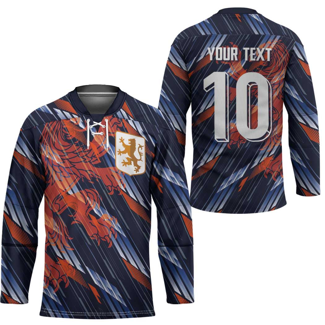Custom Netherlands Lion Football Hockey Jersey Sporty Style - Wonder Print Shop