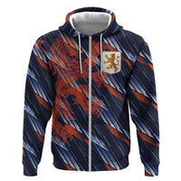 Custom Netherlands Lion Football Hoodie Sporty Style - Wonder Print Shop