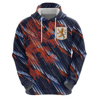 Custom Netherlands Lion Football Hoodie Sporty Style - Wonder Print Shop
