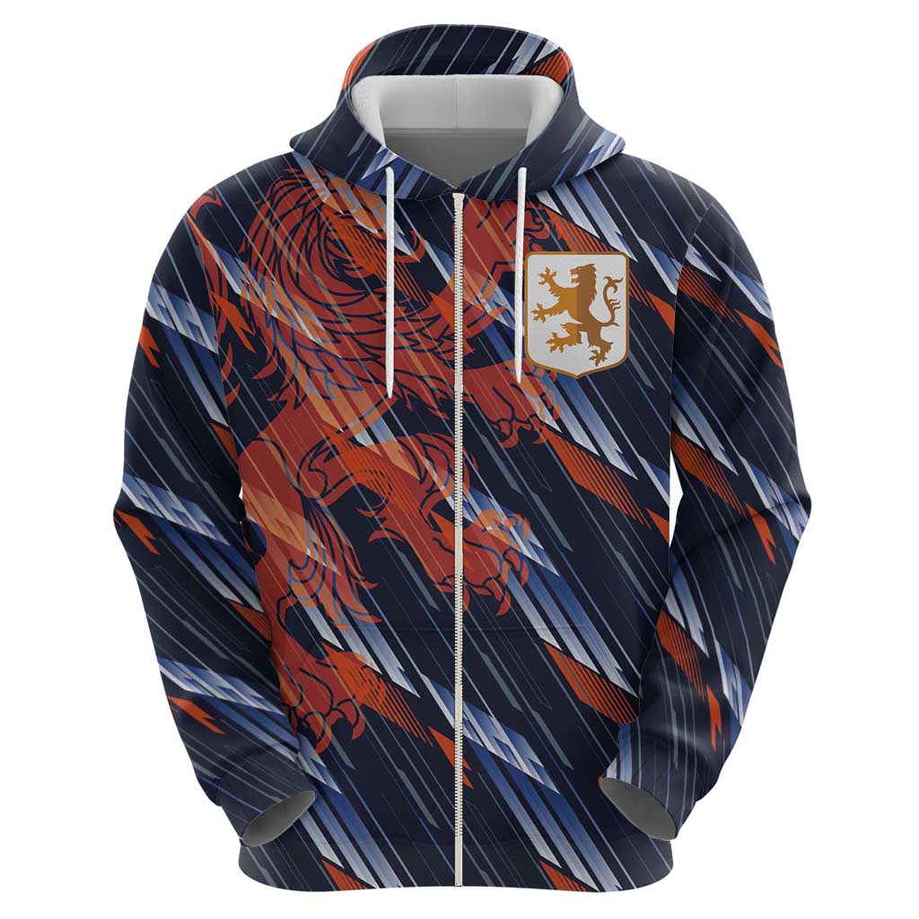 Custom Netherlands Lion Football Hoodie Sporty Style - Wonder Print Shop
