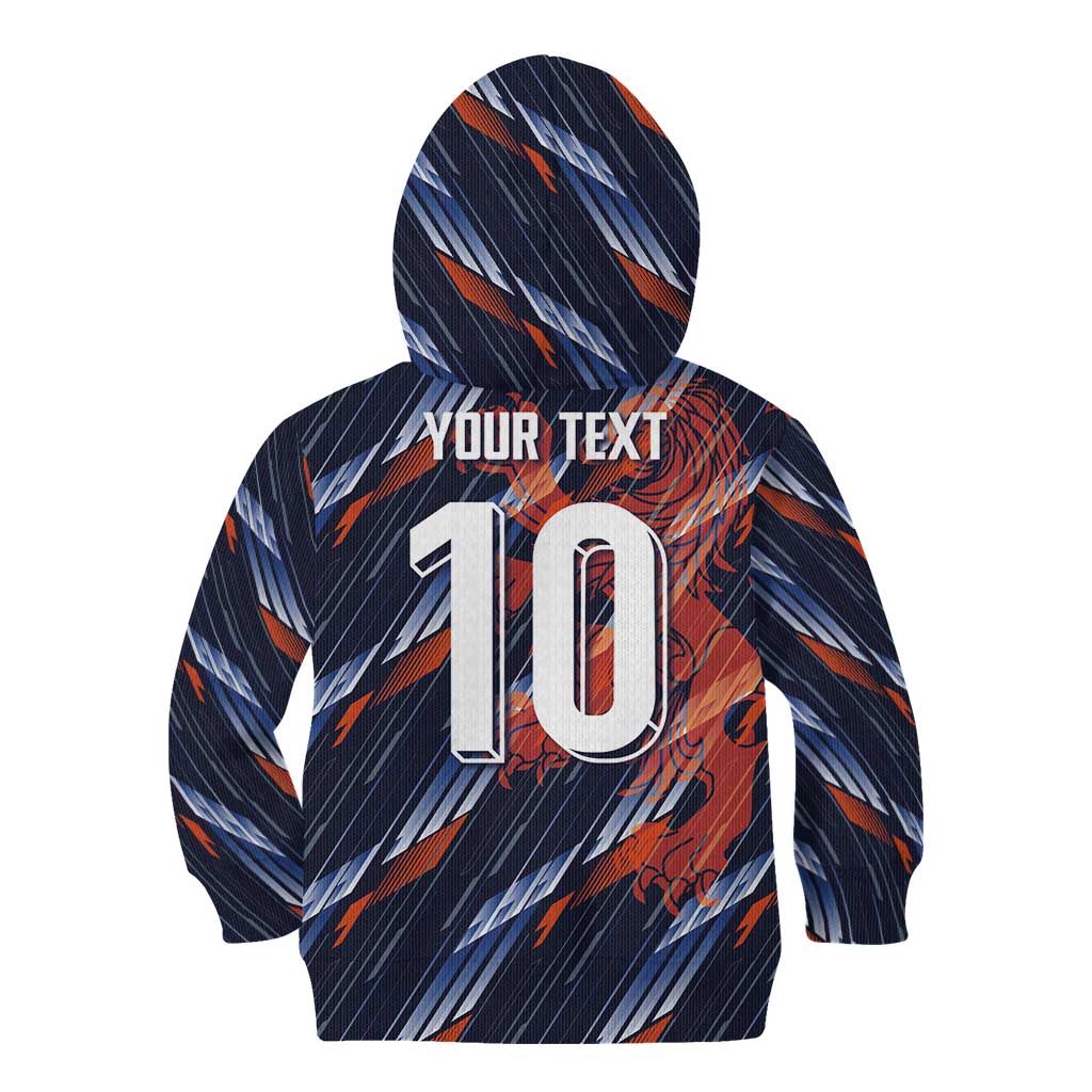 Custom Netherlands Lion Football Kid Hoodie Sporty Style - Wonder Print Shop