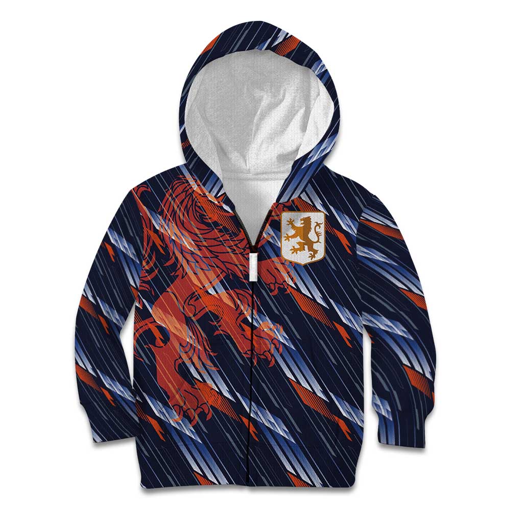 Custom Netherlands Lion Football Kid Hoodie Sporty Style - Wonder Print Shop