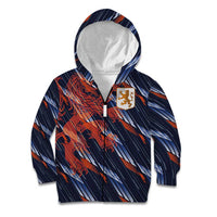 Custom Netherlands Lion Football Kid Hoodie Sporty Style - Wonder Print Shop
