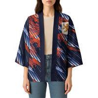 Custom Netherlands Lion Football Kimono Sporty Style - Wonder Print Shop