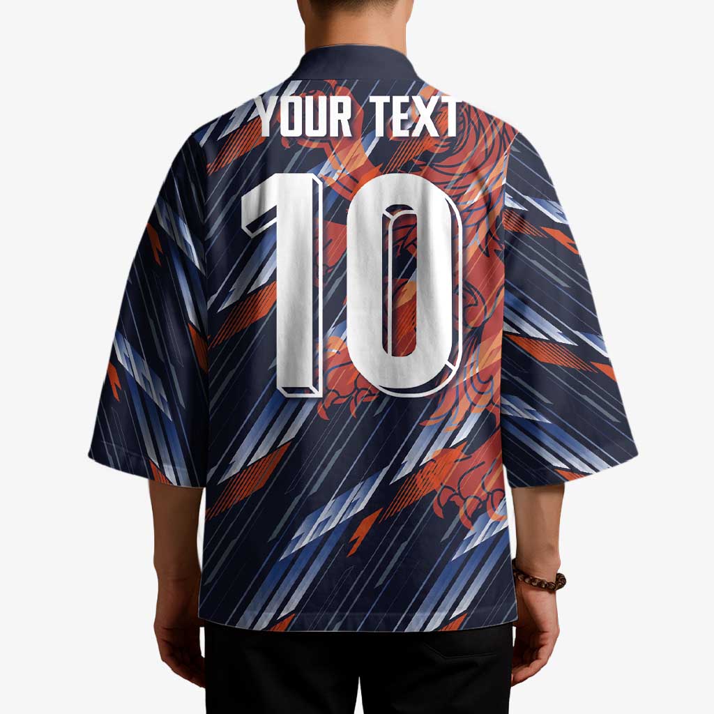 Custom Netherlands Lion Football Kimono Sporty Style - Wonder Print Shop
