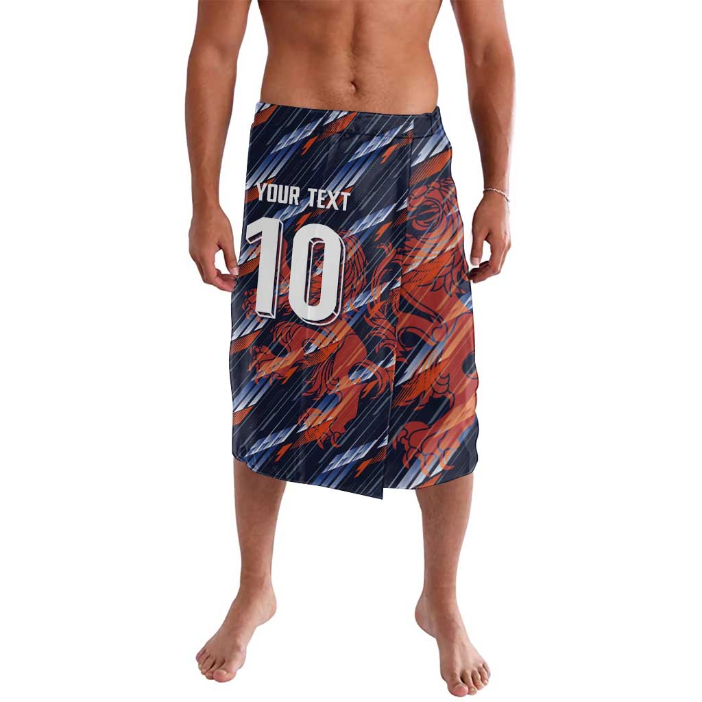 Custom Netherlands Lion Football Lavalava Sporty Style - Wonder Print Shop