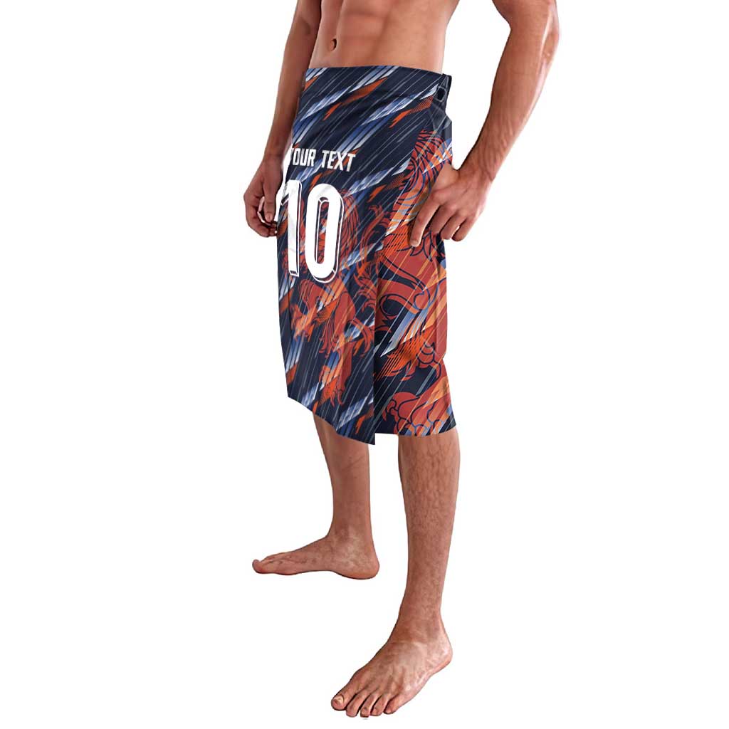 Custom Netherlands Lion Football Lavalava Sporty Style - Wonder Print Shop