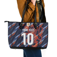 Custom Netherlands Lion Football Leather Tote Bag Sporty Style - Wonder Print Shop