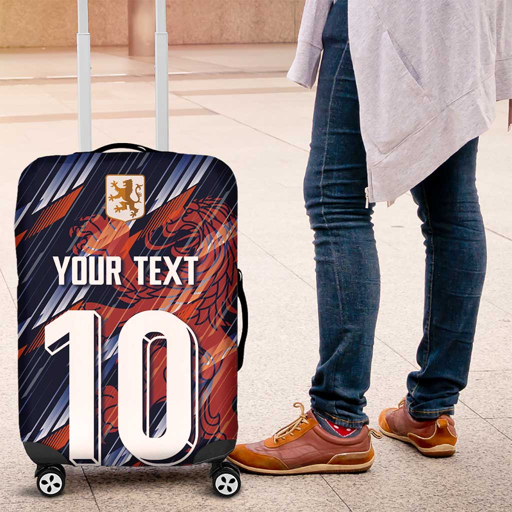 Custom Netherlands Lion Football Luggage Cover Sporty Style - Wonder Print Shop