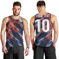 Custom Netherlands Lion Football Men Tank Top Sporty Style - Wonder Print Shop