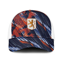 Netherlands Lion Football Mesh Trucker Cap Sporty Style - Wonder Print Shop