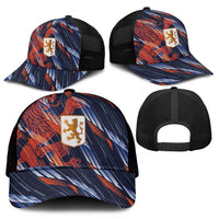 Netherlands Lion Football Mesh Trucker Cap Sporty Style - Wonder Print Shop