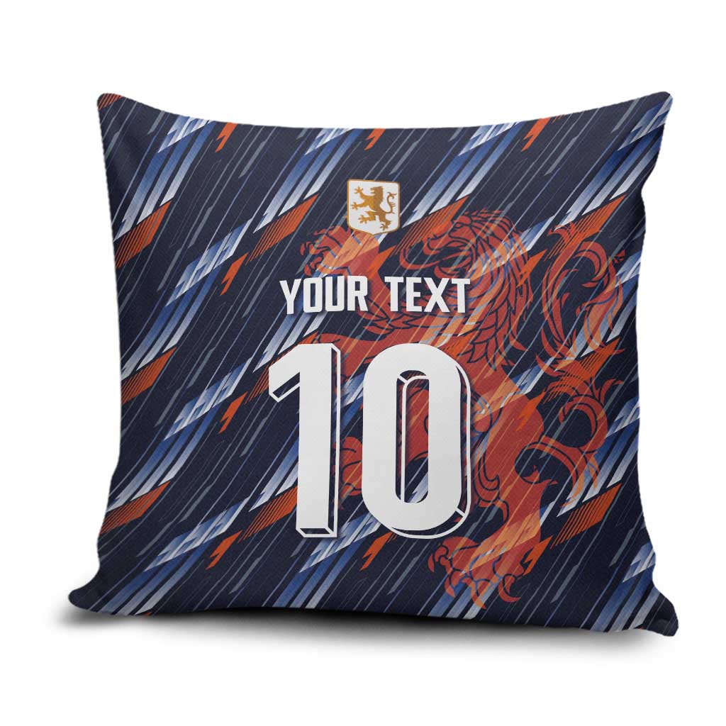 Custom Netherlands Lion Football Pillow Cover Sporty Style - Wonder Print Shop