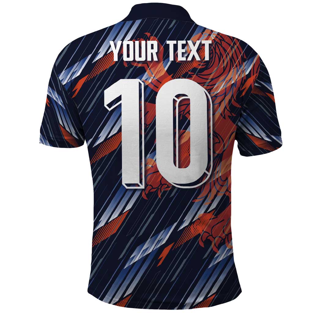 Custom Netherlands Lion Football Polo Shirt Sporty Style - Wonder Print Shop