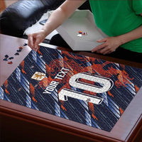 Custom Netherlands Lion Football Puzzle Sporty Style - Wonder Print Shop