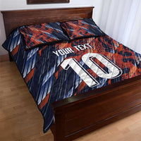 Custom Netherlands Lion Football Quilt Bed Set Sporty Style - Wonder Print Shop