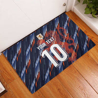 Custom Netherlands Lion Football Rubber Doormat Sporty Style - Wonder Print Shop