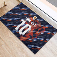 Custom Netherlands Lion Football Rubber Doormat Sporty Style - Wonder Print Shop