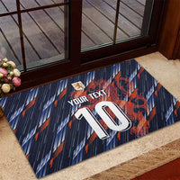 Custom Netherlands Lion Football Rubber Doormat Sporty Style - Wonder Print Shop